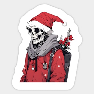 Christmas Skulls Sticker